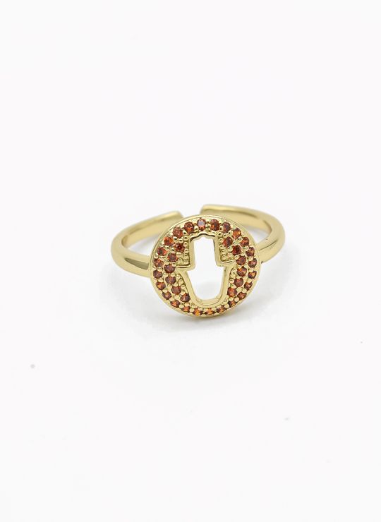 ANILLO GRADUABLE RODIO XUPING YXZ CRISTALES