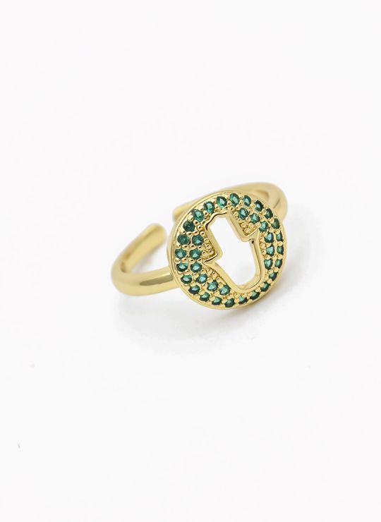 ANILLO GRADUABLE RODIO XUPING YXZ CRISTALES