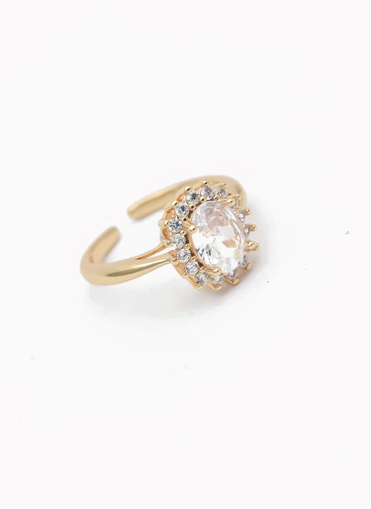 ANILLO GRADUABLE RODIO XUPING YXZ CRISTALES