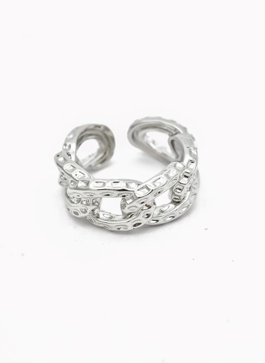 ANILLO GRADUABLE RODIO XUPING YXZ CRISTALES