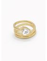 ANILLO GRADUABLE RODIO XUPING YXZ CRISTALES