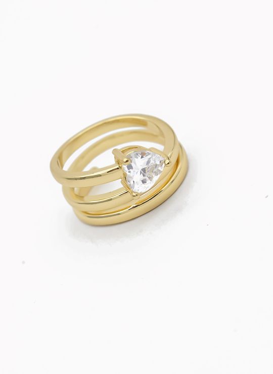 ANILLO GRADUABLE RODIO XUPING YXZ CRISTALES