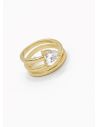 ANILLO GRADUABLE RODIO XUPING YXZ CRISTALES