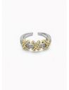 ANILLO GRADUABLE RODIO XUPING YXZ CRISTALES