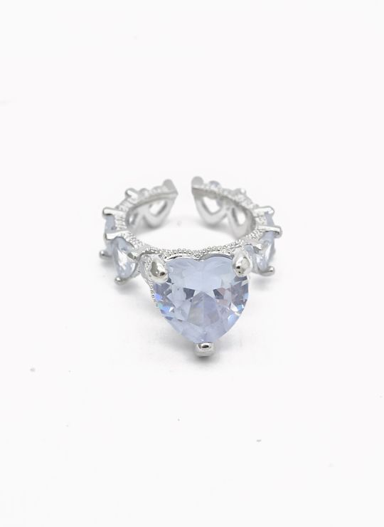 ANILLO GRADUABLE RODIO XUPING YXZ CRISTALES