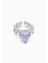 ANILLO GRADUABLE RODIO XUPING YXZ CRISTALES