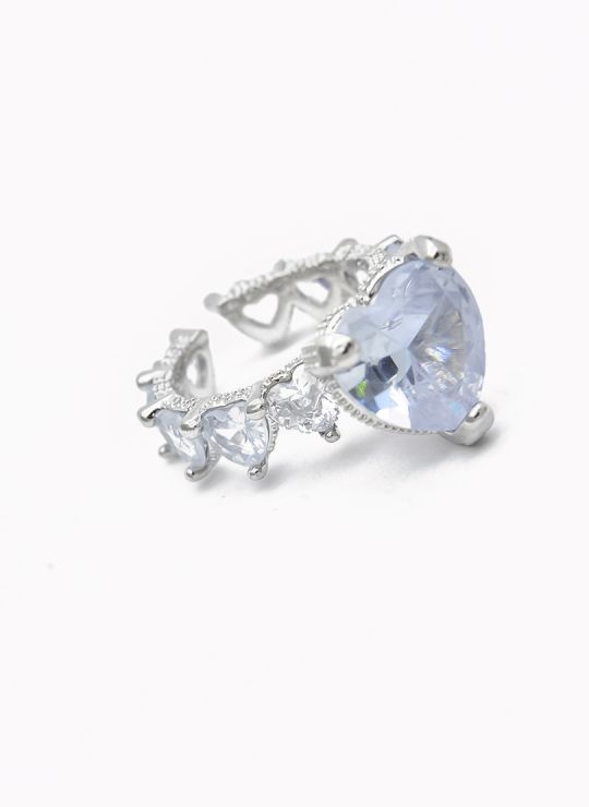 ANILLO GRADUABLE RODIO XUPING YXZ CRISTALES