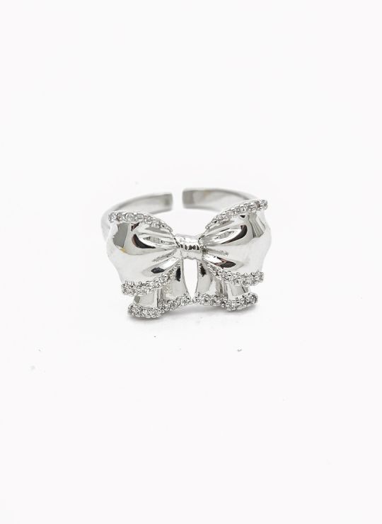 ANILLO GRADUABLE RODIO XUPING YXZ CRISTALES