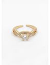 ANILLO GRADUABLE RODIO XUPING YXZ CRISTALES