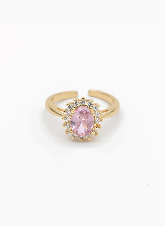 ANILLO GRADUABLE RODIO XUPING YXZ CRISTALES