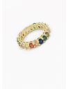 ANILLO GRADUABLE RODIO XUPING YXZ CRISTALES