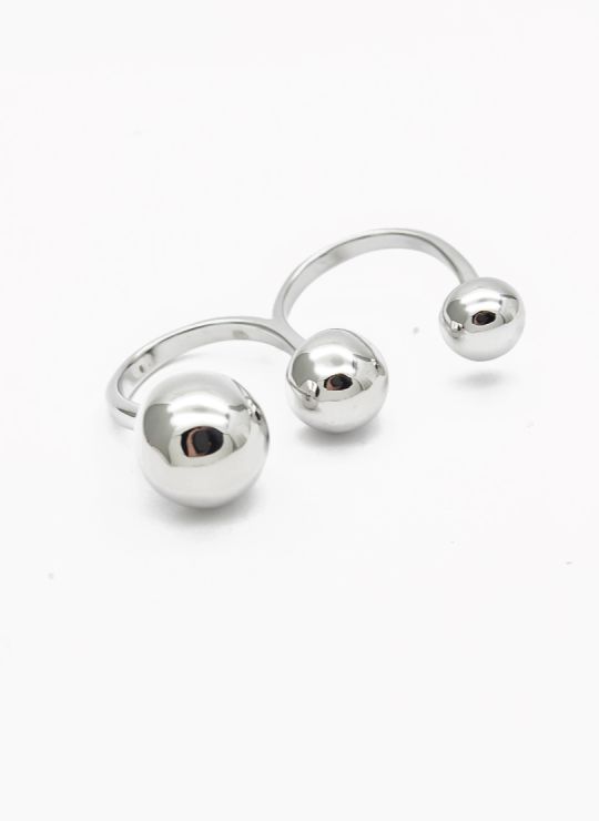 ANILLO GRADUABLE RODIO XUPING YXZ CRISTALES