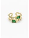 ANILLO GRADUABLE RODIO XUPING YXZ CRISTALES