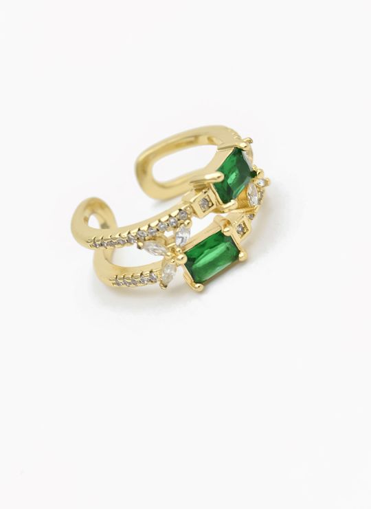ANILLO GRADUABLE RODIO XUPING YXZ CRISTALES