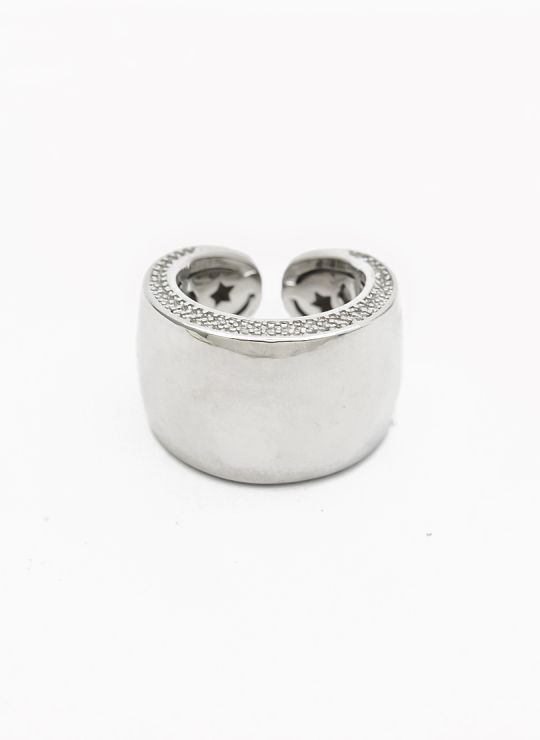 ANILLO GRADUABLE RODIO XUPING YXZ CRISTALES