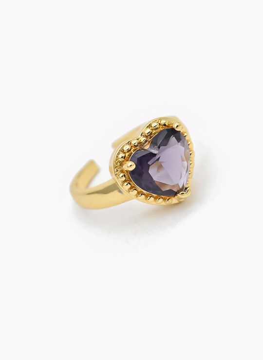 ANILLO GRADUABLE RODIO XUPING YXZ CRISTALES