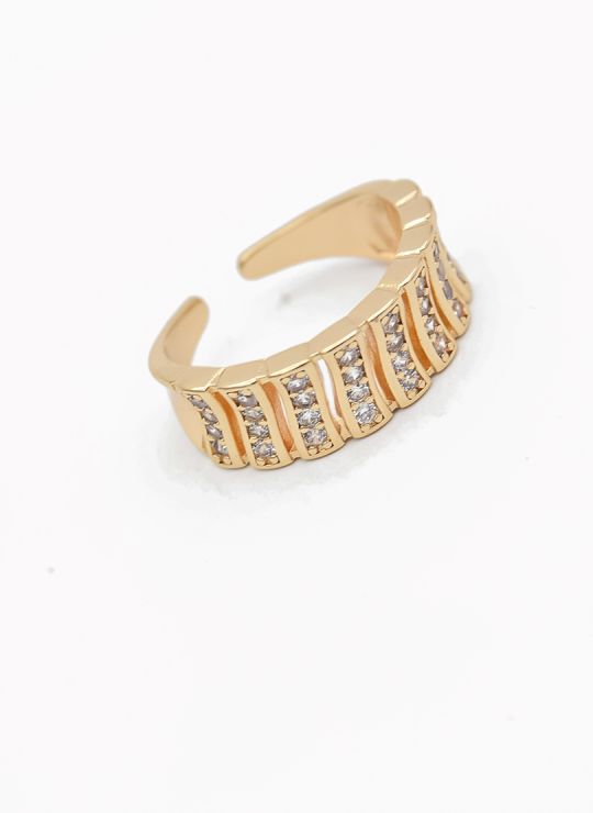 ANILLO GRADUABLE RODIO XUPING YXZ CRISTALES