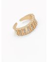 ANILLO GRADUABLE RODIO XUPING YXZ CRISTALES