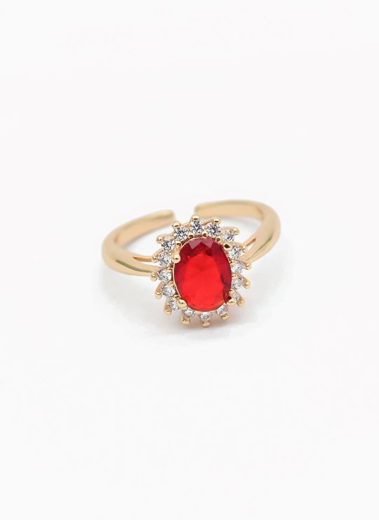 ANILLO GRADUABLE RODIO XUPING YXZ CRISTALES