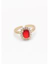 ANILLO GRADUABLE RODIO XUPING YXZ CRISTALES