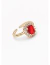 ANILLO GRADUABLE RODIO XUPING YXZ CRISTALES
