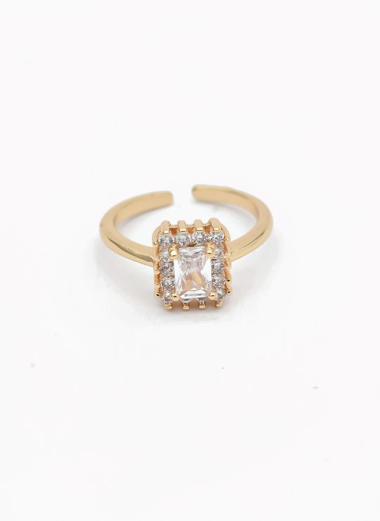 ANILLO GRADUABLE RODIO XUPING YXZ CRISTALES