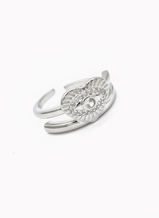 ANILLO GRADUABLE RODIO XUPING YXZ CRISTALES
