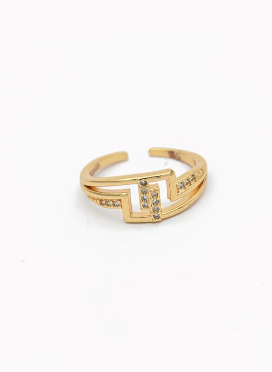 ANILLO GRADUABLE RODIO XUPING YXZ CRISTALES