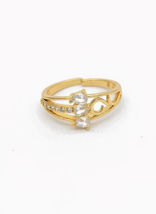 ANILLO GRADUABLE RODIO XUPING YXZ CRISTALES