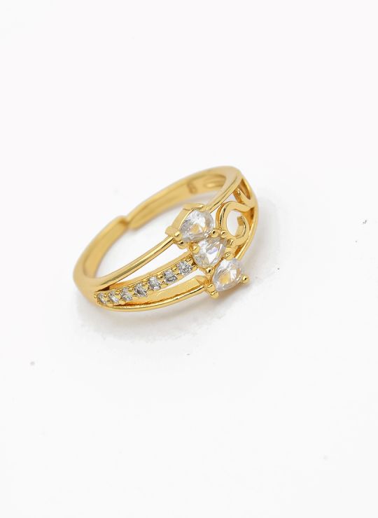ANILLO GRADUABLE RODIO XUPING YXZ CRISTALES
