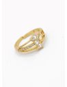 ANILLO GRADUABLE RODIO XUPING YXZ CRISTALES