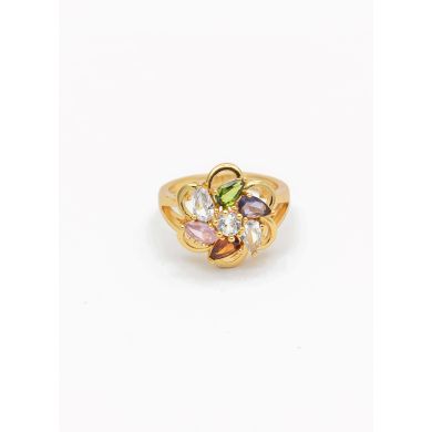 ANILLO GRADUABLE RODIO XUPING YXZ CRISTALES