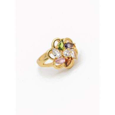 ANILLO GRADUABLE RODIO XUPING YXZ CRISTALES