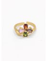 ANILLO GRADUABLE RODIO XUPING YXZ CRISTALES
