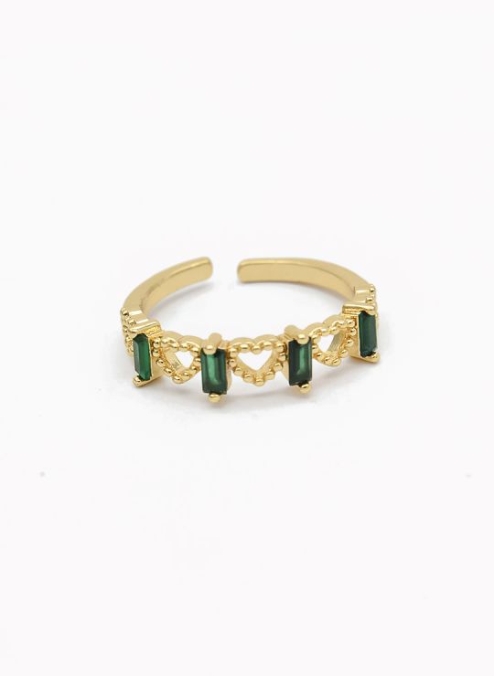 ANILLO GRADUABLE RODIO XUPING YXZ CRISTALES