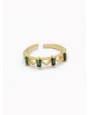 ANILLO GRADUABLE RODIO XUPING YXZ CRISTALES
