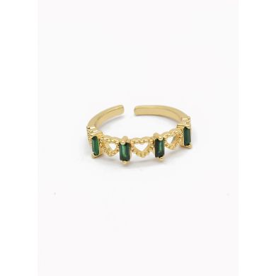 ANILLO GRADUABLE RODIO XUPING YXZ CRISTALES