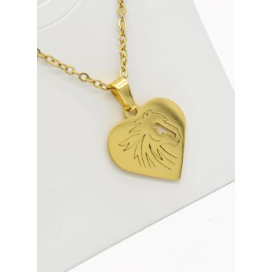 SET DE COLLAR, DIJE Y ARETES EN ACERO INOXIDABLE 316L