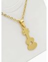 SET DE COLLAR, DIJE Y ARETES EN ACERO INOXIDABLE 316L