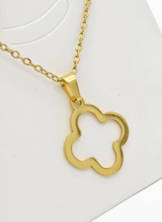 SET DE COLLAR, DIJE Y ARETES EN ACERO INOXIDABLE 316L