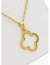 SET DE COLLAR, DIJE Y ARETES EN ACERO INOXIDABLE 316L