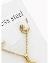 SET DE COLLAR, DIJE Y ARETES EN ACERO INOXIDABLE 316L