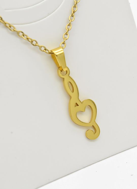 SET DE COLLAR, DIJE Y ARETES EN ACERO INOXIDABLE 316L