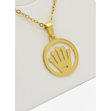 SET DE COLLAR, DIJE Y ARETES EN ACERO INOXIDABLE 316L