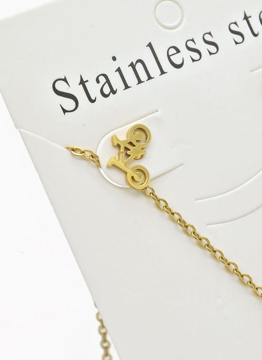 SET DE COLLAR, DIJE Y ARETES EN ACERO INOXIDABLE 316L