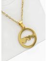 SET DE COLLAR, DIJE Y ARETES EN ACERO INOXIDABLE 316L