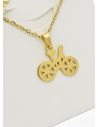 SET DE COLLAR, DIJE Y ARETES EN ACERO INOXIDABLE 316L
