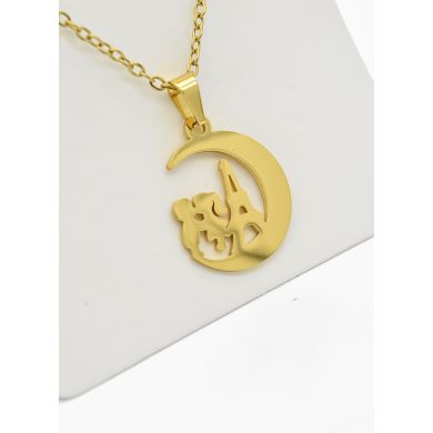 SET DE COLLAR, DIJE Y ARETES EN ACERO INOXIDABLE 316L