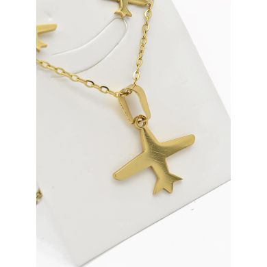 SET DE COLLAR, DIJE Y ARETES EN ACERO INOXIDABLE 316L