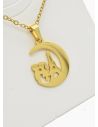 SET DE COLLAR, DIJE Y ARETES EN ACERO INOXIDABLE 316L
